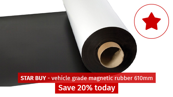 save 20% on magnetic rubber