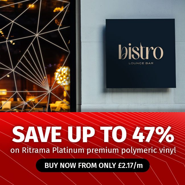 save up to 47% on premium polymeric sign vinyl