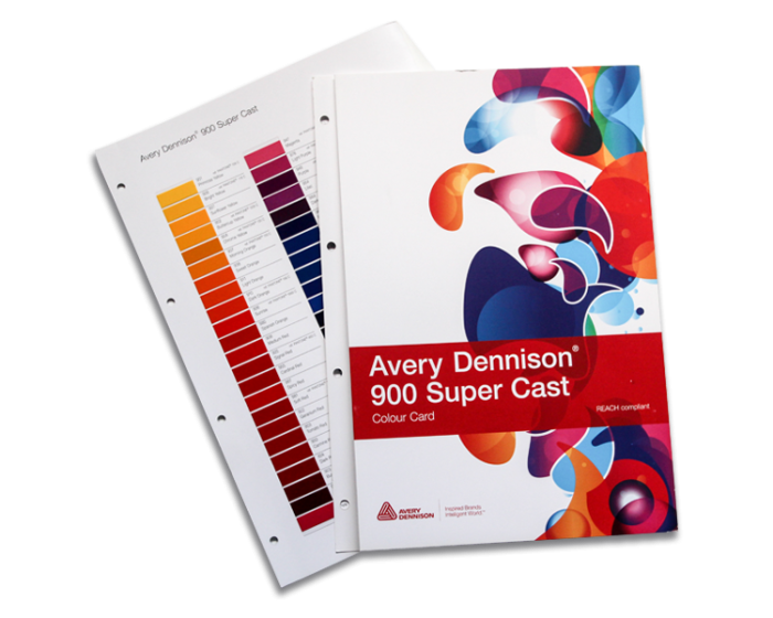 Avery 900 Supercast Colour Chart