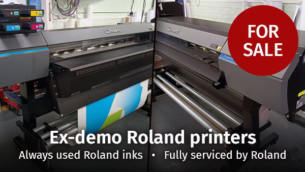Ex-demo Roland printers for sale!