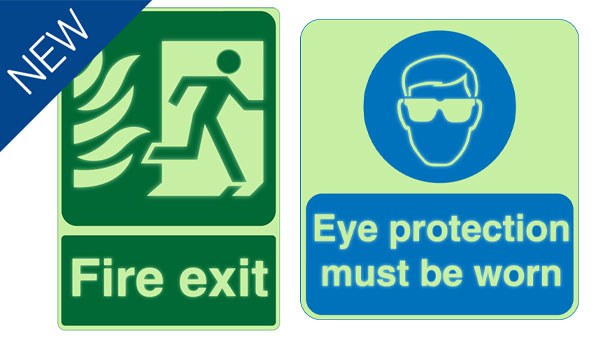 New glow in the dark safety sign product