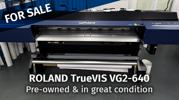 Pre-owned Roland VG2 printer for sale