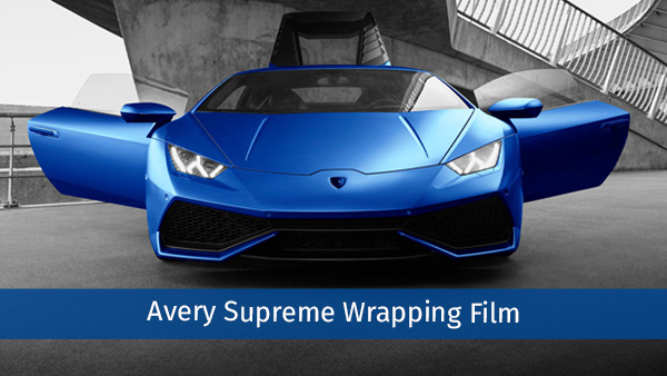 Avery Supreme Wrapping Film for professional vehicle wraps