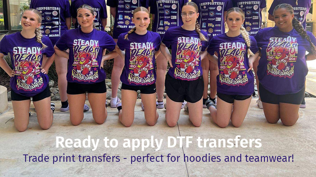 Ready to apply DTF transfers