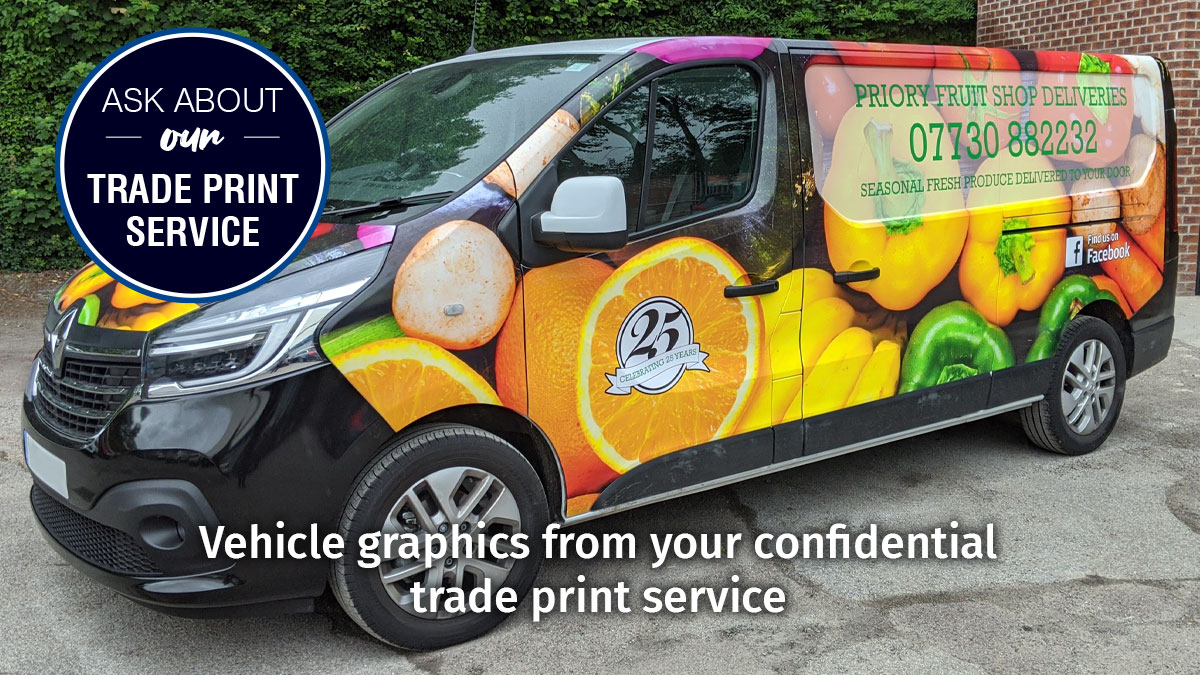 Vehicle graphics from your trade print service